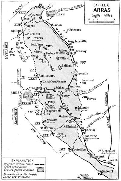 La bataille d'Arras