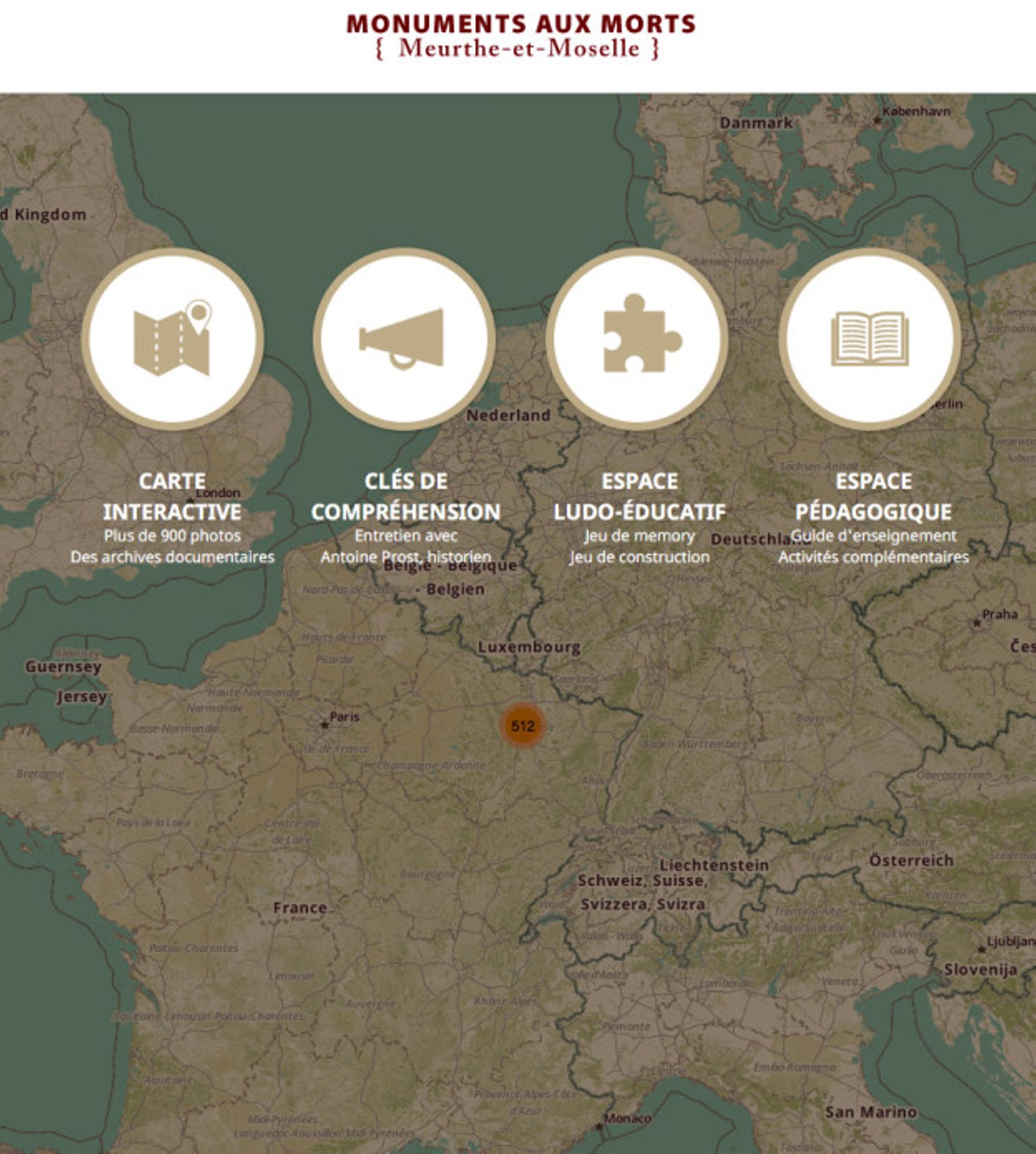 Le site Monuments1418 - Meurthe-et-Moselle